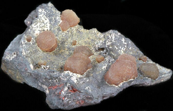 Pink Olmiite Balls On Matrix - South Africa #37740